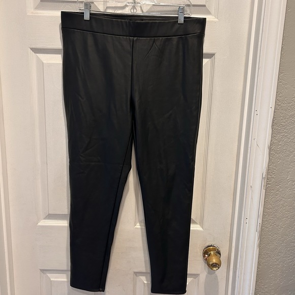 Pants - Loft Faux Leather‎ Leggings NWT Size Large Biker Moto